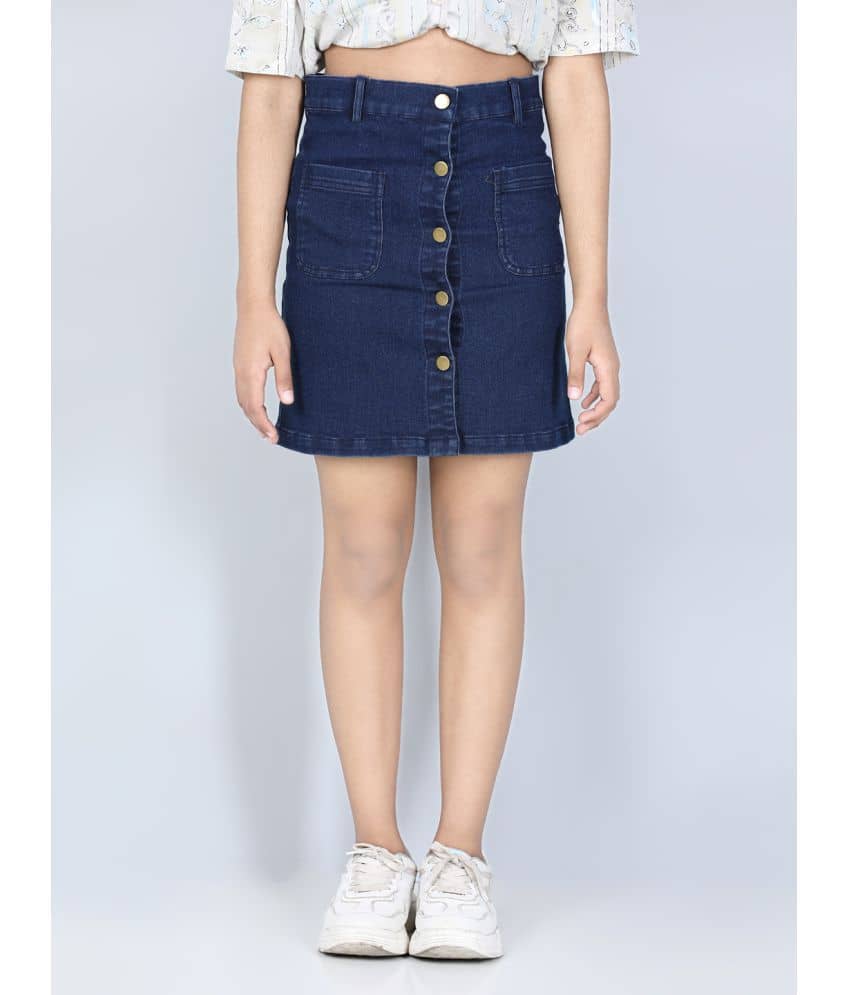 StyleStone Pack of 1 Girls Denim Straight ( Navy ) - Shorts | Buy online on ZillyBuy