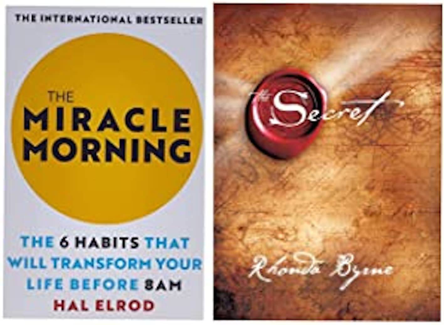 The Miracle Morning & With The Secret by Rhonda Byrne is a self-help book     			The Miracle Morning & With The Secret by Rhonda Byrne is a self-help book