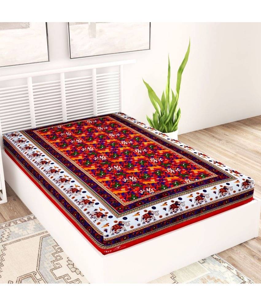     			Uniqchoice Cotton Single Bedsheet ( Red )
