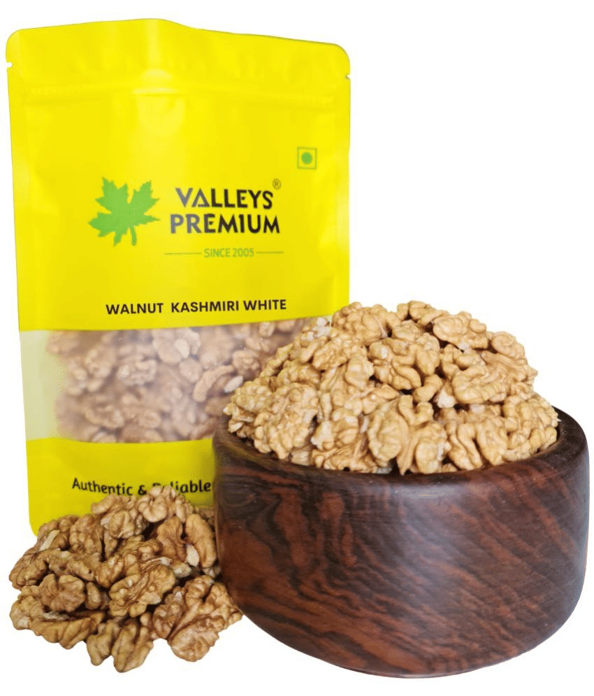 Valleys Premium Kashmiri White Walnut Kernels Pack 800 Grams (AKHROT GIRI)     			Valleys Premium Kashmiri White Walnut Kernels Pack 800 Grams (AKHROT GIRI)