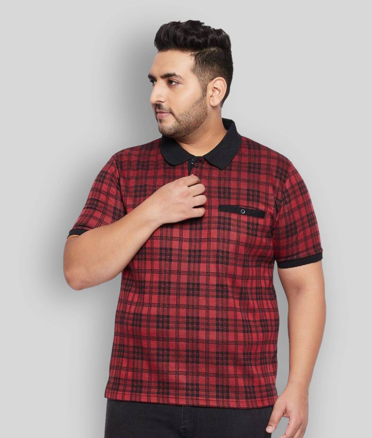     			AUSTIVO - Multicolor Cotton Blend Regular Fit Men's Polo T Shirt ( Pack of 1 )