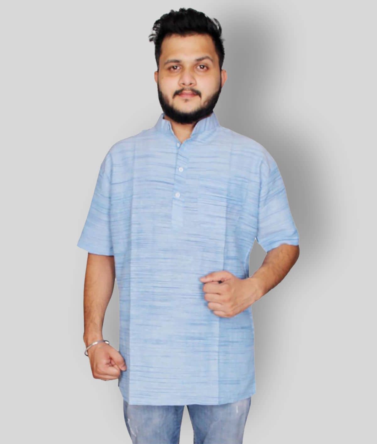 DESHBANDHU DBK - Blue Cotton Men's Kurta ( Pack of 1 ) - Kurtas & Kurta Sets | Buy online on ZillyBuy