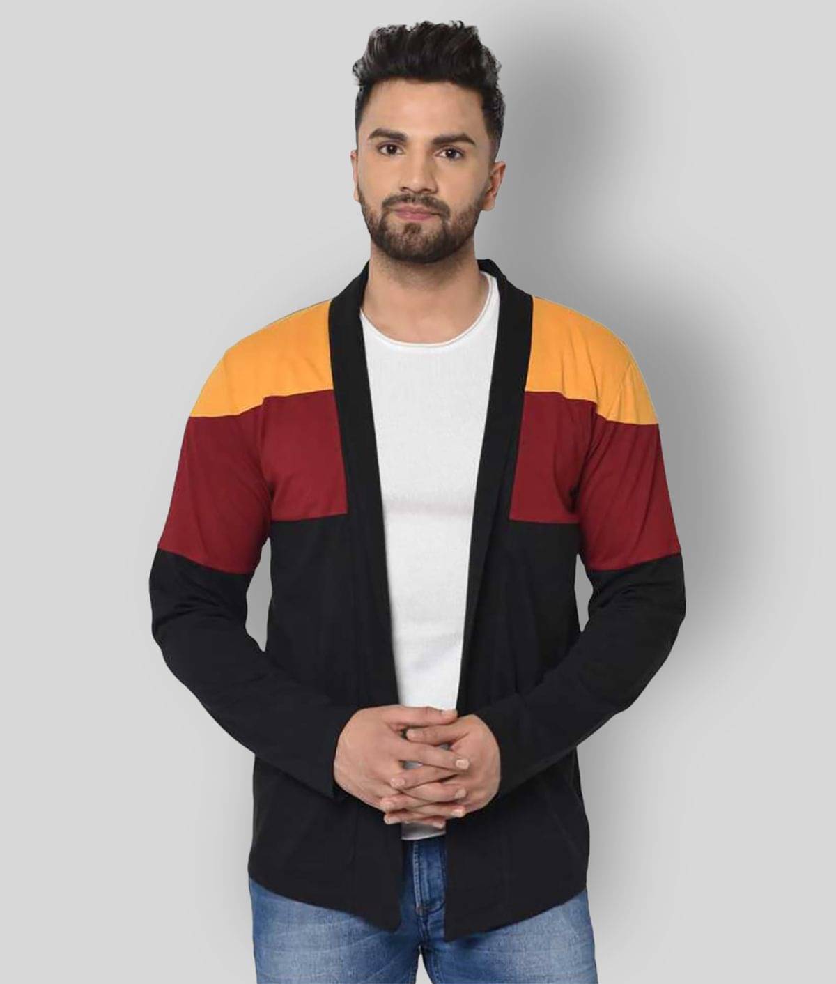     			Glito Multi Shawl Neck Sweater Single