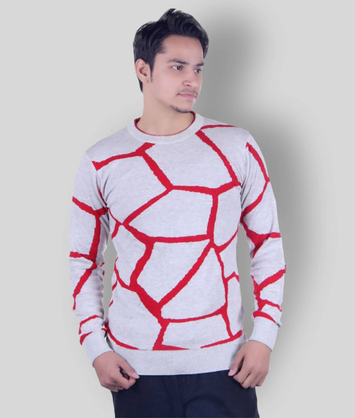     			Ogarti Grey Round Neck Sweater