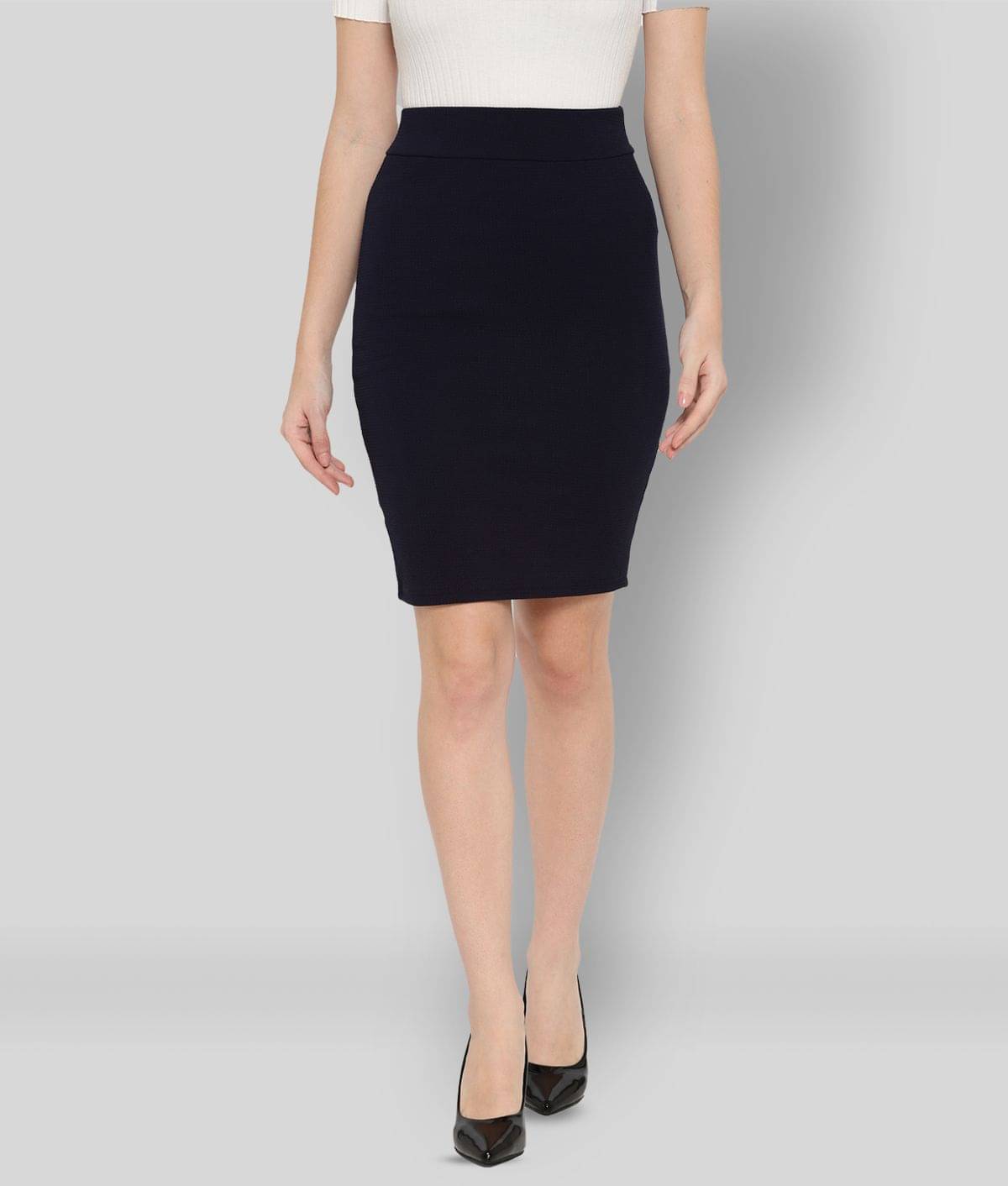 R L F - Black Cotton Blend Women's A-Line Skirt ( Pack of 1 ) R L F - Black Cotton Blend Women's A-Line Skirt ( Pack of 1 )