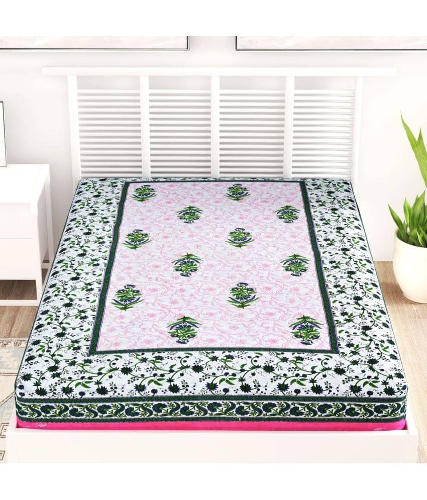     			Uniqchoice - Pink Cotton Single Bedsheet
