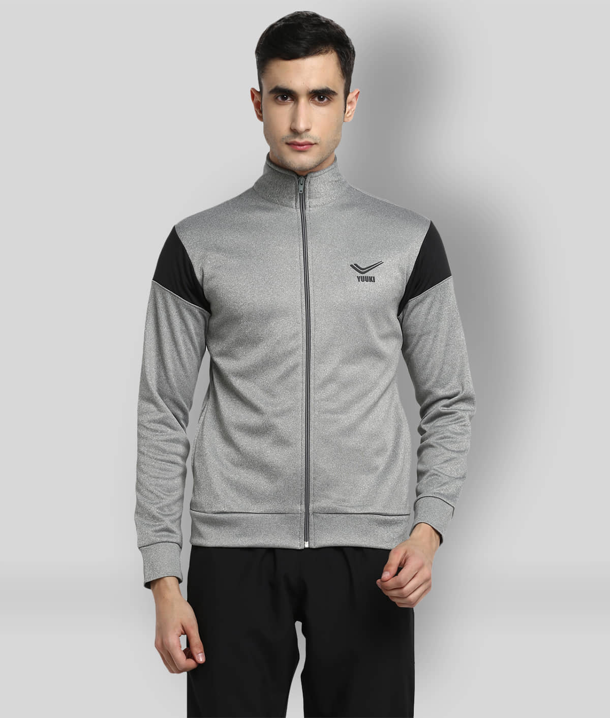 YUUKI Grey Polyester Jacket