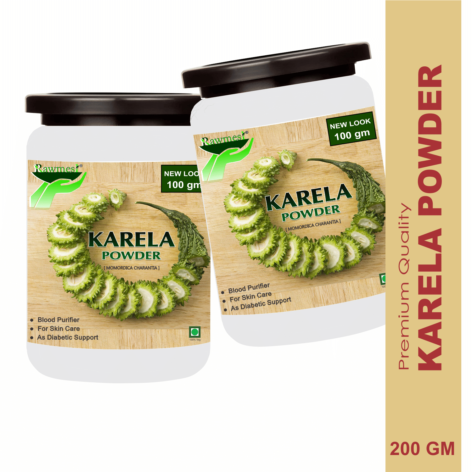     			Rawmest 100% Pure Karela Powder 200 Gm Pack of 2