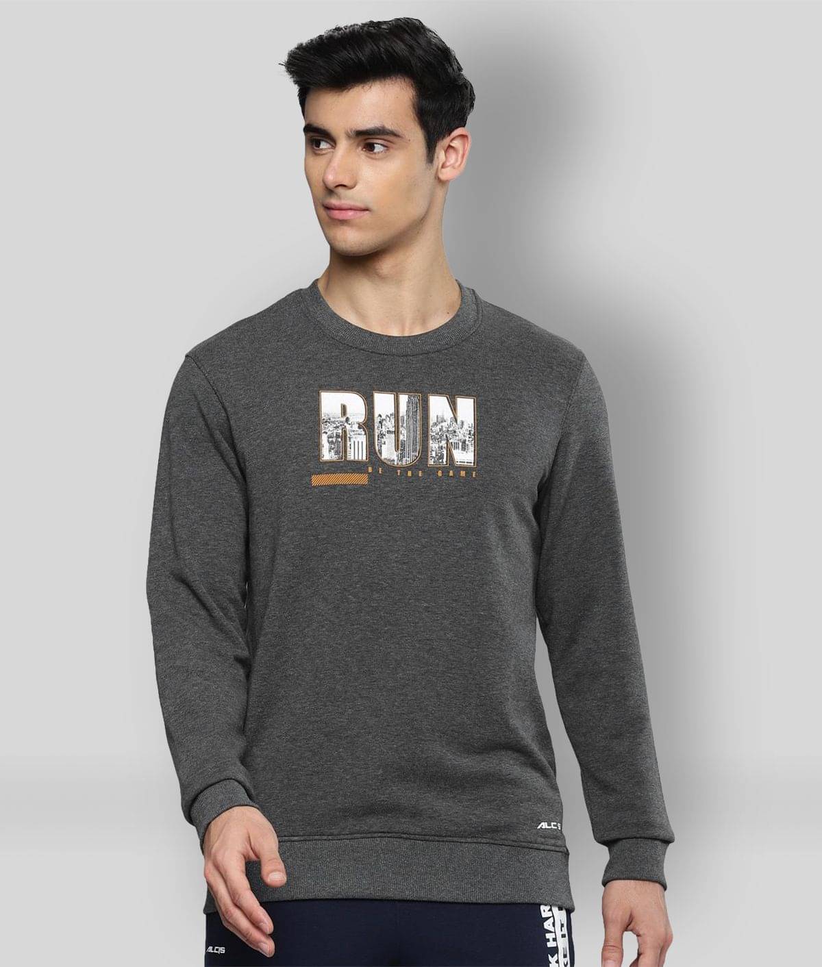     			Alcis Charcoal Cotton Sweatshirt