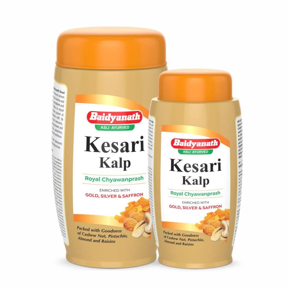     			Baidyanath Kesari Kalp Royal Chyawanprash - Enriched with Gold, Silver & Saffron, 1.5 kg (Combo of 1 kg & 500 gm)