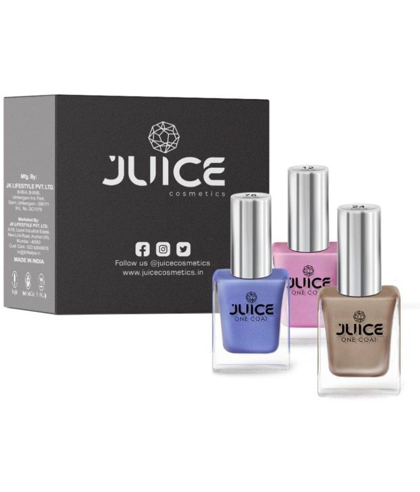     			Juice - Multi Glossy Nail Polish ( Pack of 3 )
