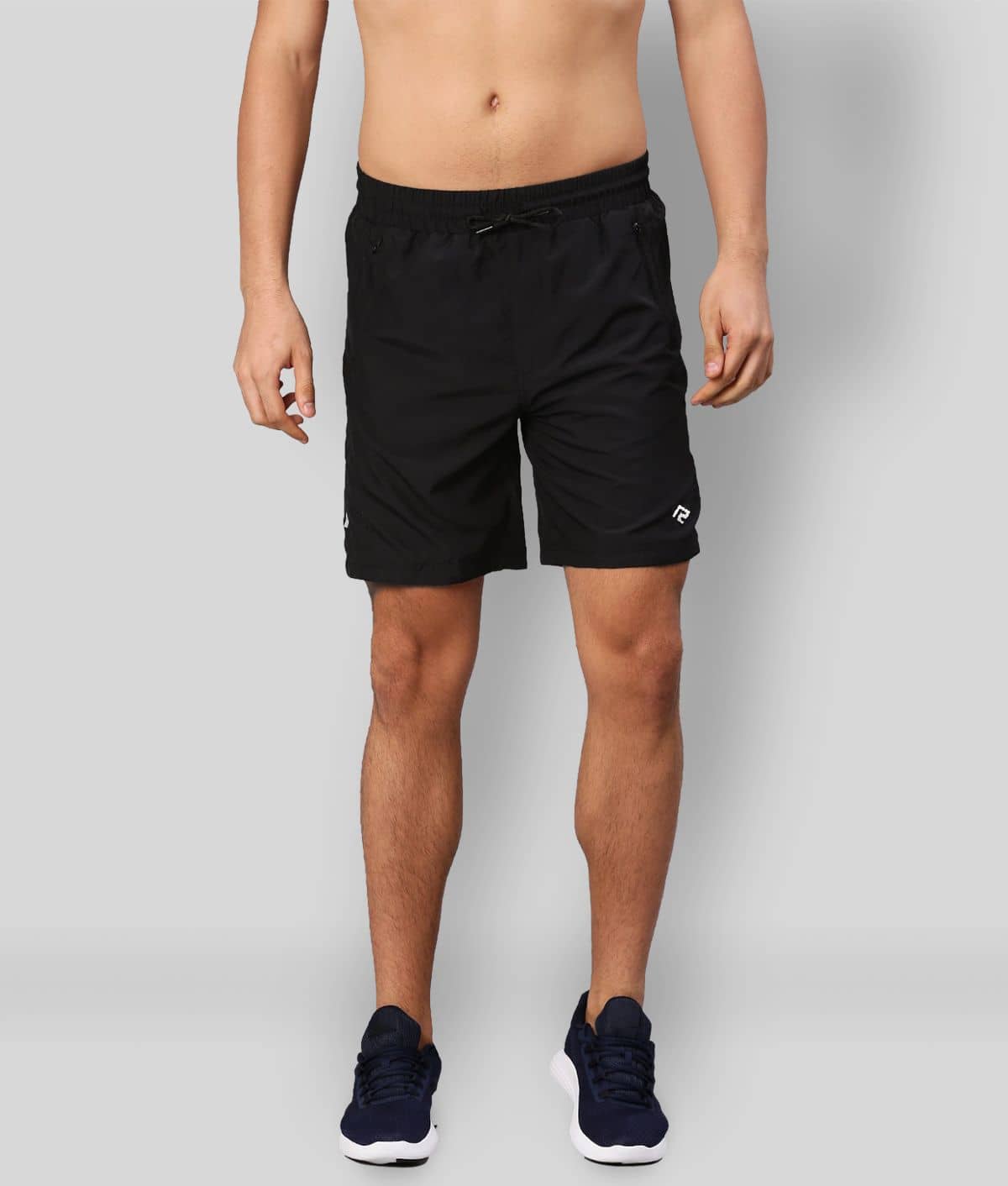 RANBOLT Black Polyester Lycra Running Shorts - Shorts | Buy online on ZillyBuy