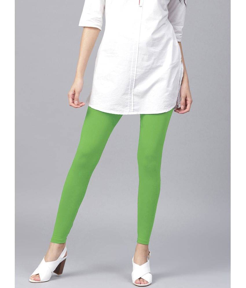TCG - Green Cotton Blend Women's Leggings ( Pack of 1 )     			TCG - Green Cotton Blend Women's Leggings ( Pack of 1 )