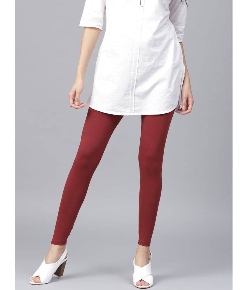     			TCG - Maroon Cotton Blend Women's Leggings ( Pack of 1 )