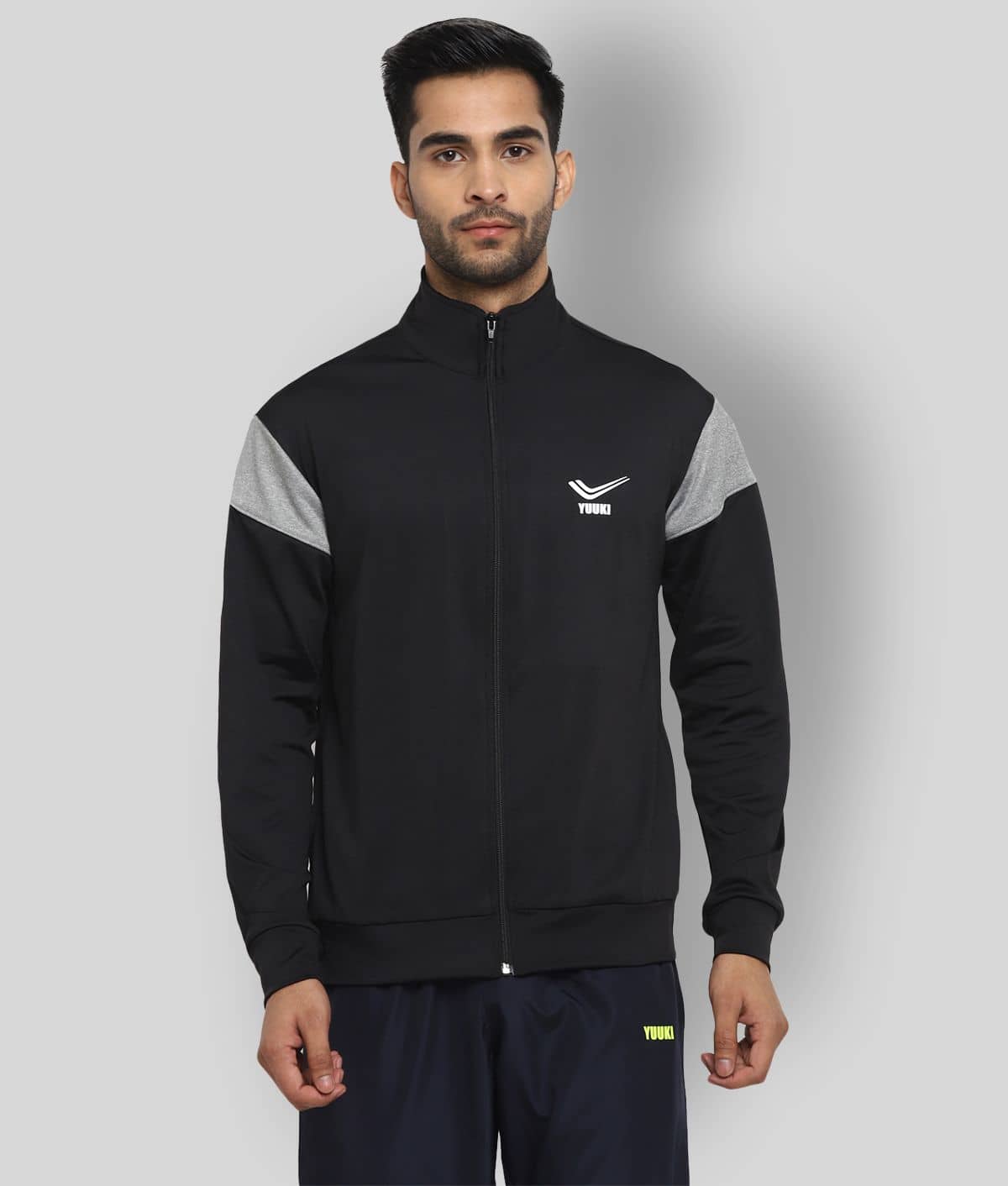 YUUKI Black Polyester Jacket