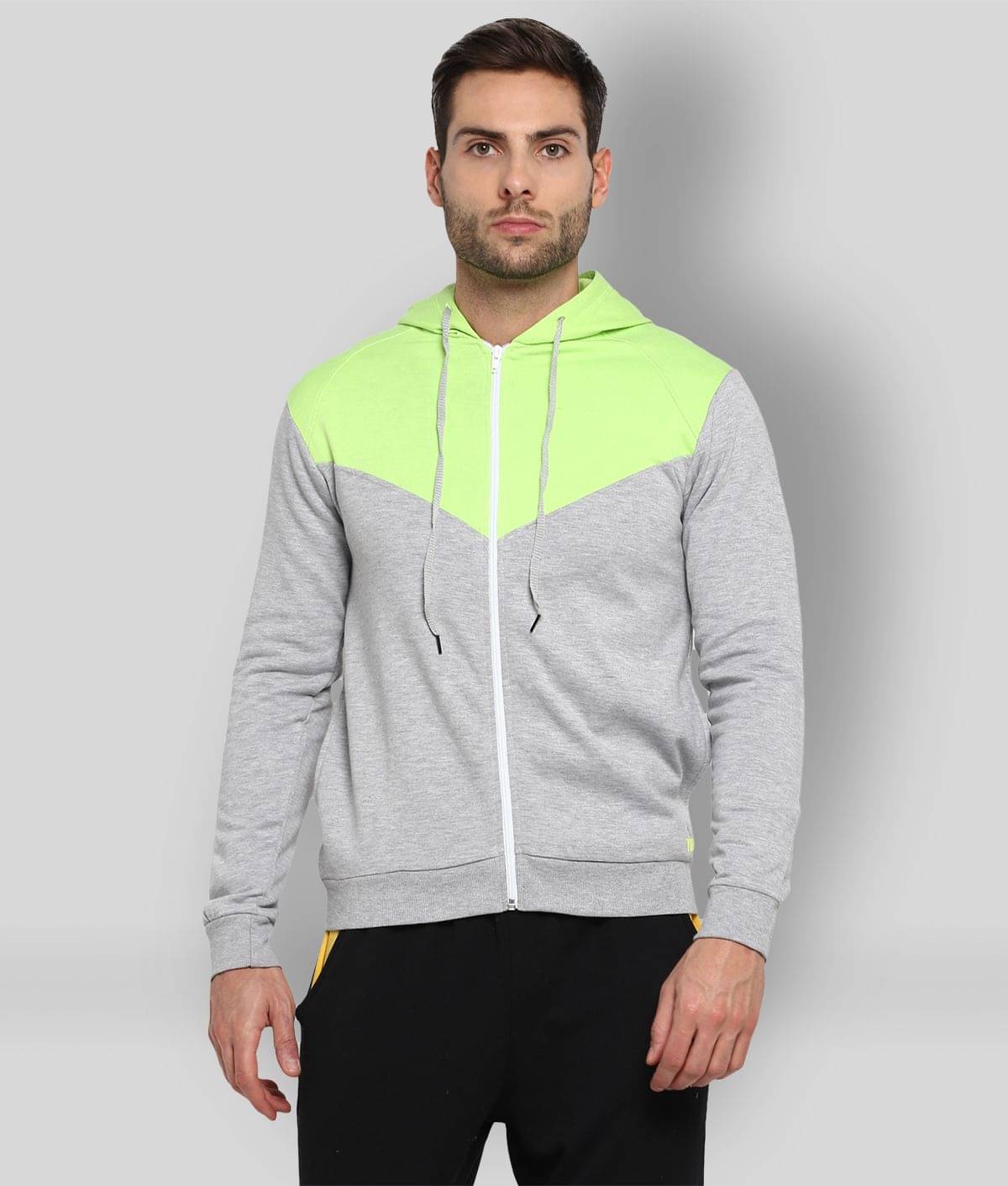 YUUKI Grey Polyester Fleece Sweatshirt YUUKI Grey Polyester Fleece Sweatshirt