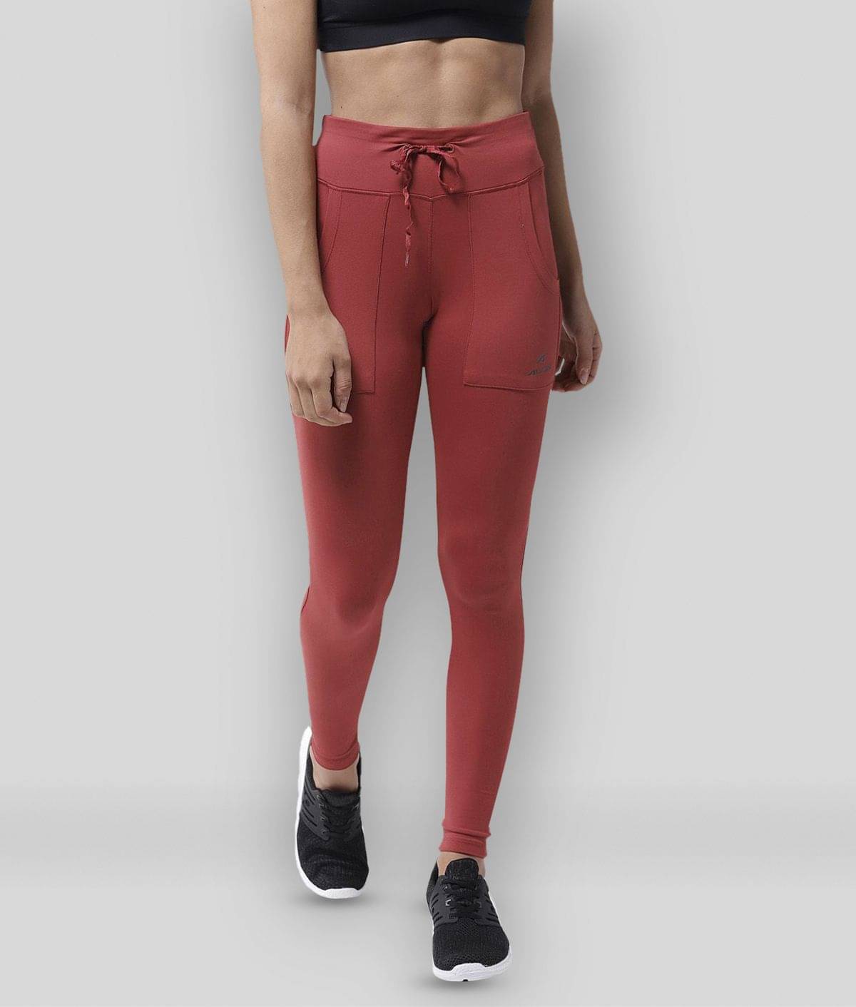     			Alcis Polyester Blend Tights - Maroon