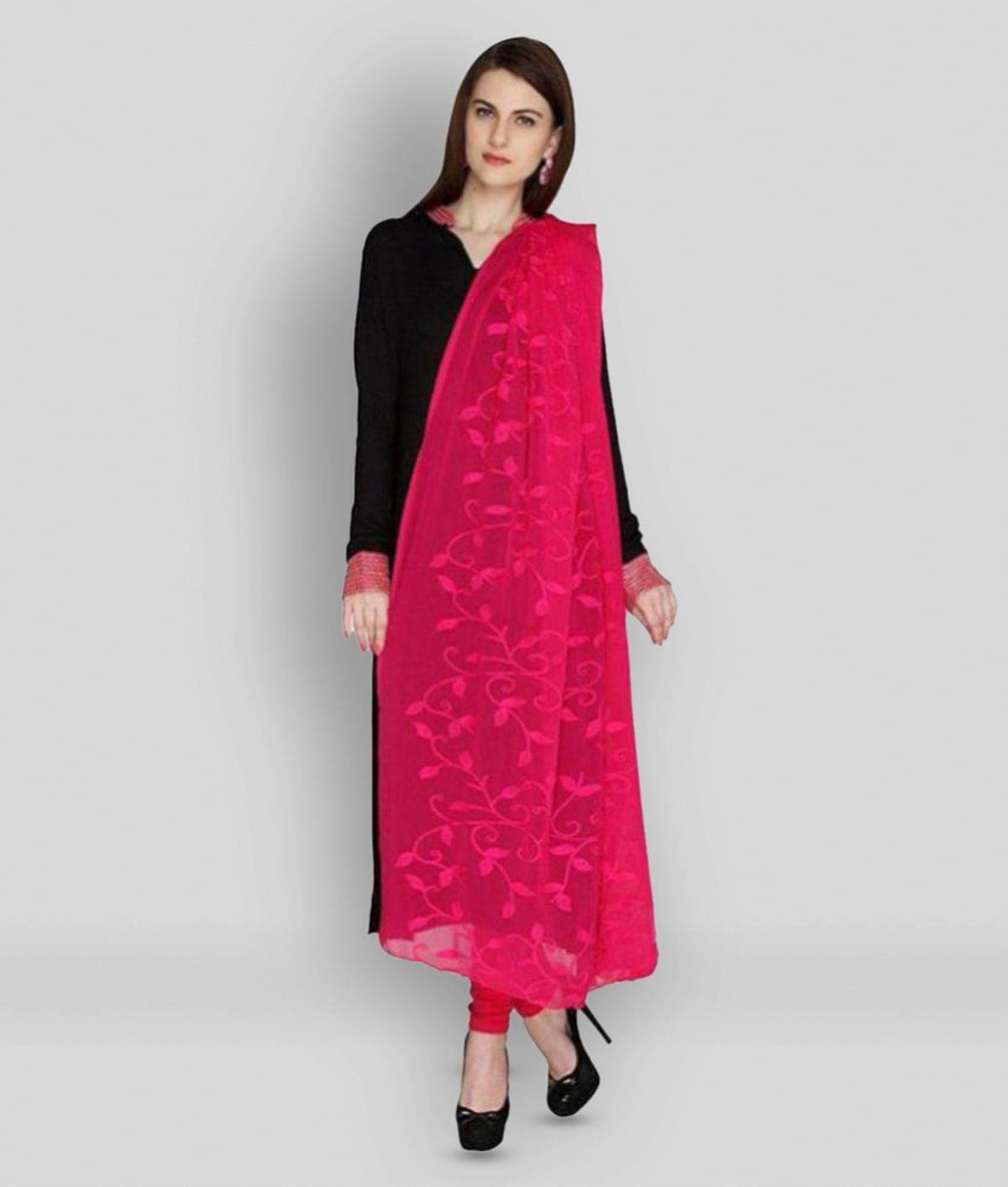 Apratim Pink Chiffon Dupatta Apratim Pink Chiffon Dupatta