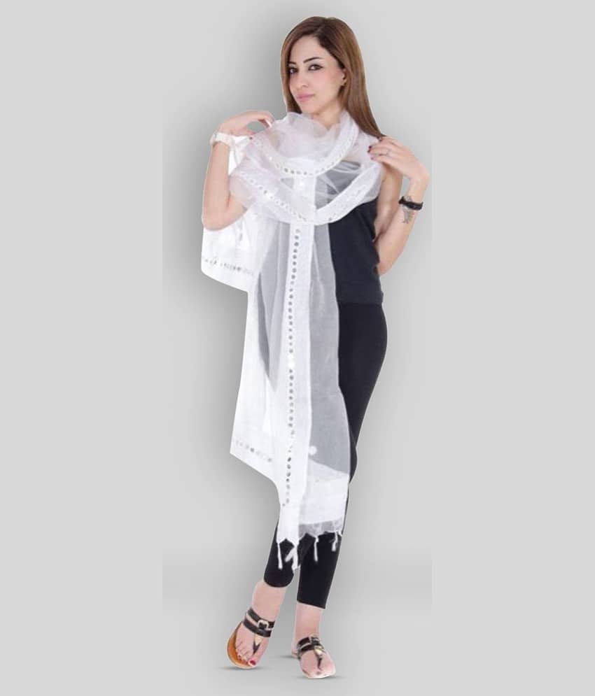 Apratim White Tissue Dupatta - Dupattas & Shawls | Buy online on ZillyBuy