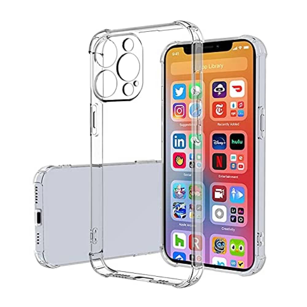 Case Vault Covers - Transparent Silicon Silicon Soft cases Compatible For iPhone 13 Pro ( Pack of 1 ) Case Vault Covers - Transparent Silicon Silicon Soft cases Compatible For iPhone 13 Pro ( Pack of 1 )