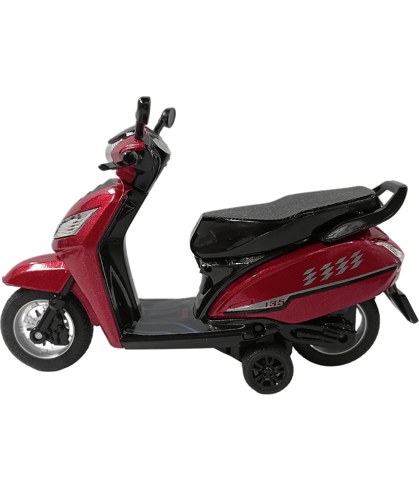 Centy Toys Pull Back Action Activa Bike Toy for Kids (Assorted)