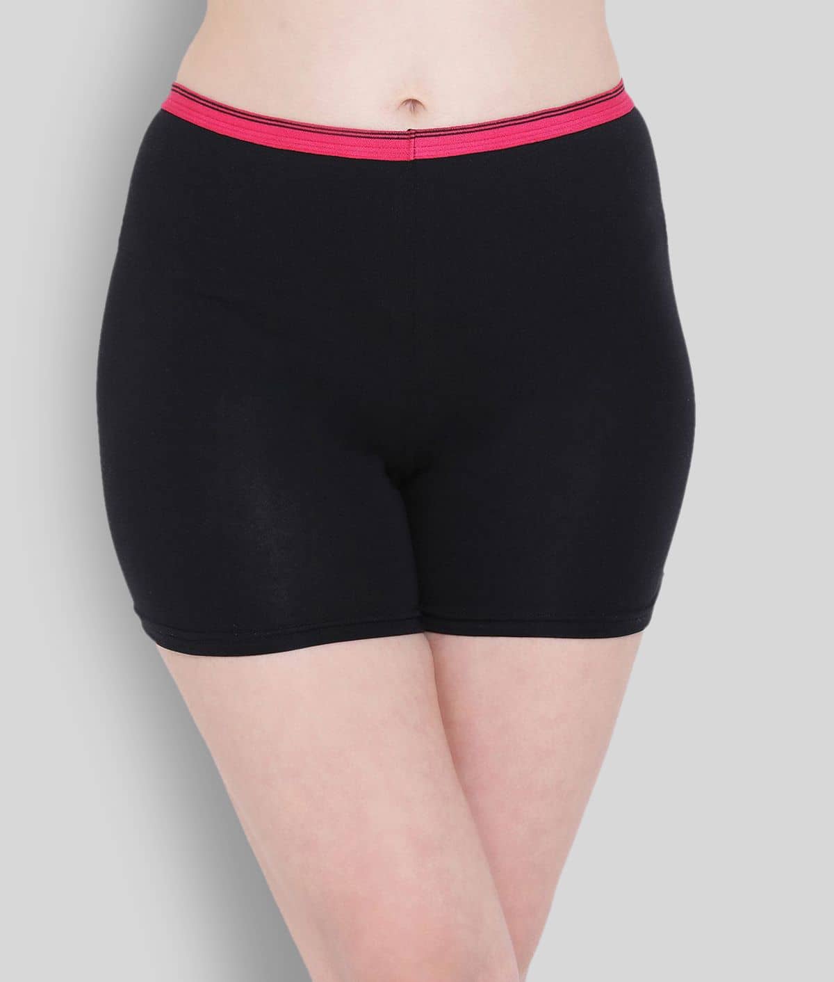 Clovia - Black Cotton Solid Women's Boy Shorts ( Pack of 1 )