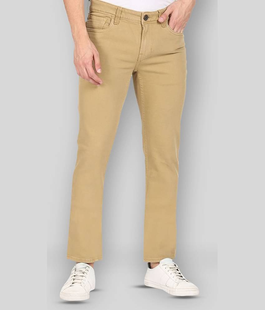 Colt - Brown Cotton Blend Regular Fit Men's Jeans ( Pack of 1 )