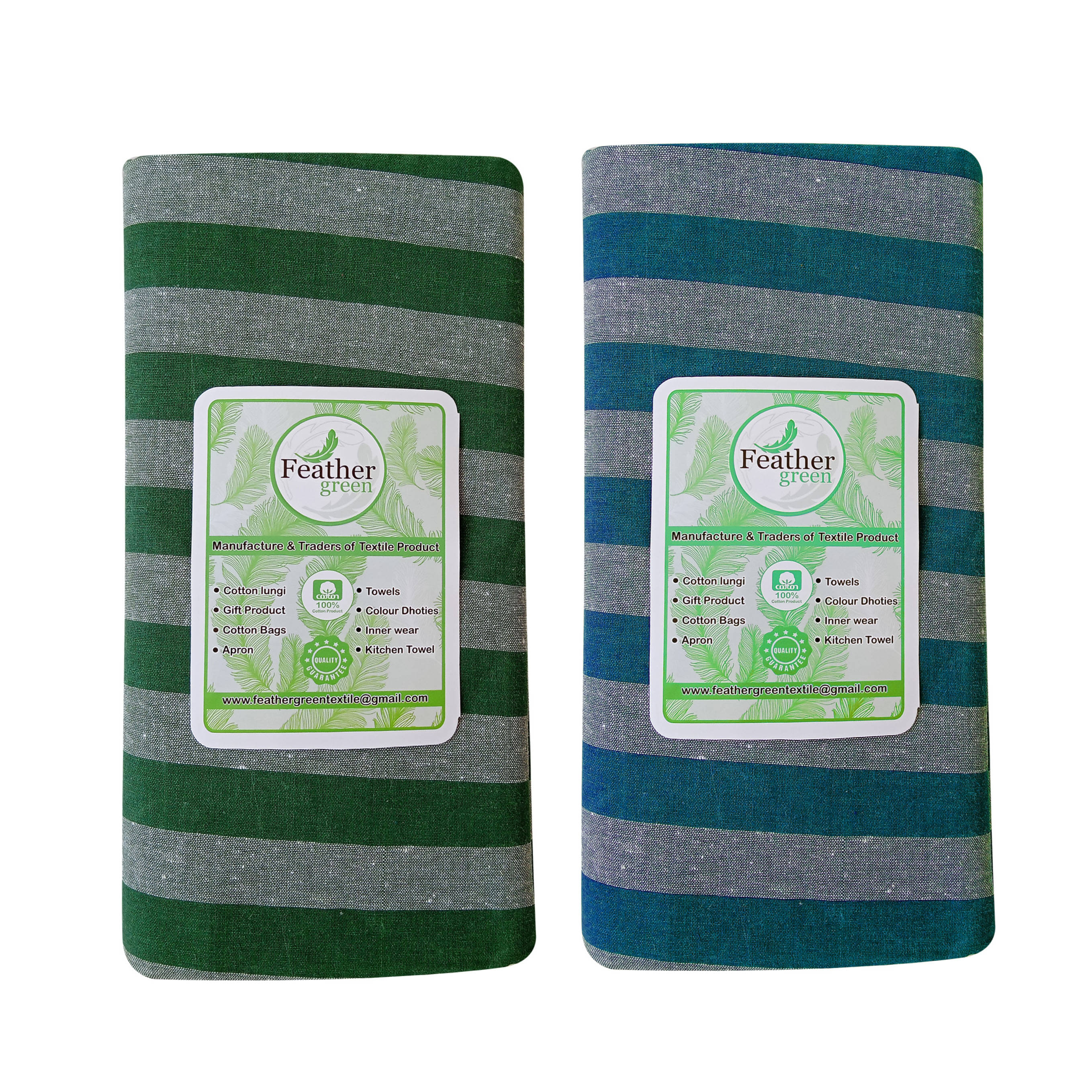     			Feather Green - Multi Cotton Men's Lungi ( Pack of 1 )