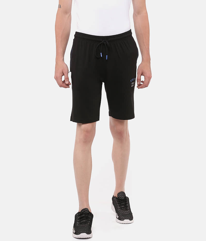 Force NXT - Black Cotton Men's Shorts ( Pack of 1 ) - Shorts | Buy online on ZillyBuy