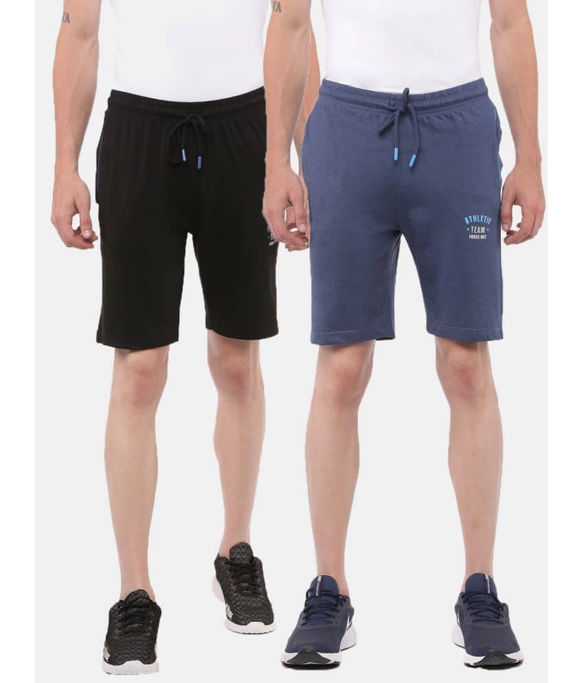 Force NXT - Multi Cotton Men's Shorts ( Pack of 2 ) - Shorts | Buy online on ZillyBuy