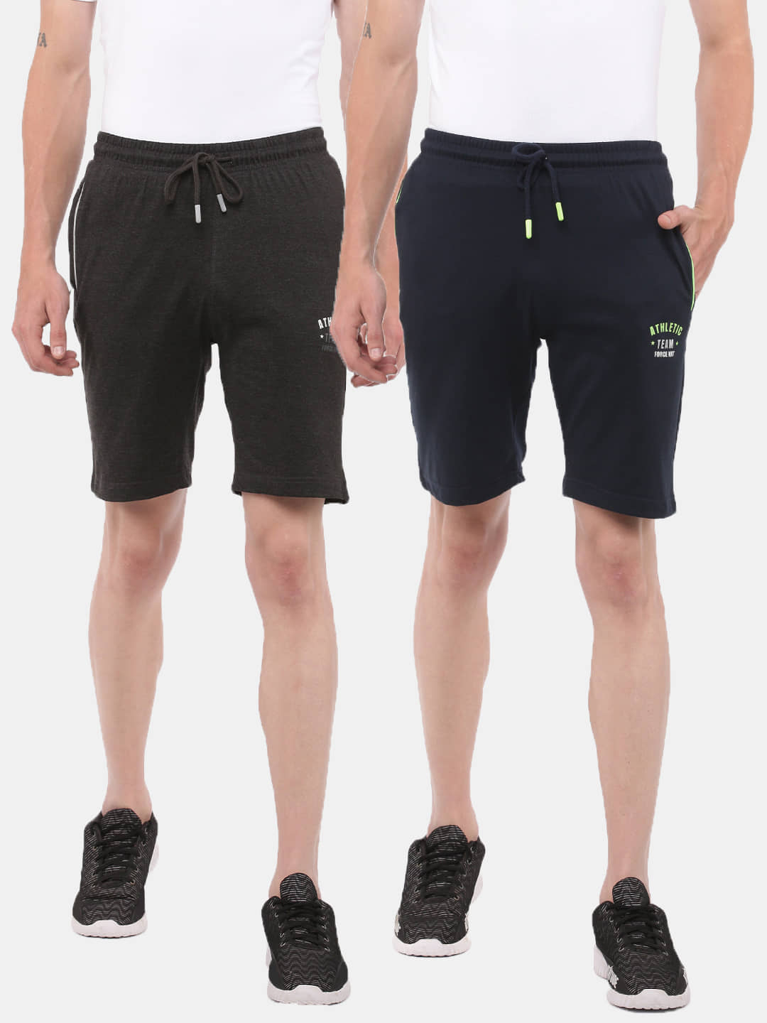 Force NXT - Multi Cotton Men's Shorts ( Pack of 2 ) - Shorts | Buy online on ZillyBuy