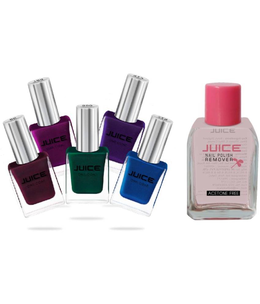     			Juice - Multi Glossy Nail Polish ( Pack of 6 )