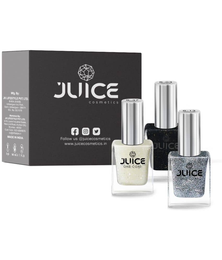 Juice - Multi Glossy Nail Polish ( Pack of 3 )