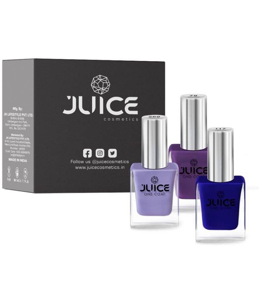 Juice - Purple Glossy Nail Polish ( Pack of 3 )