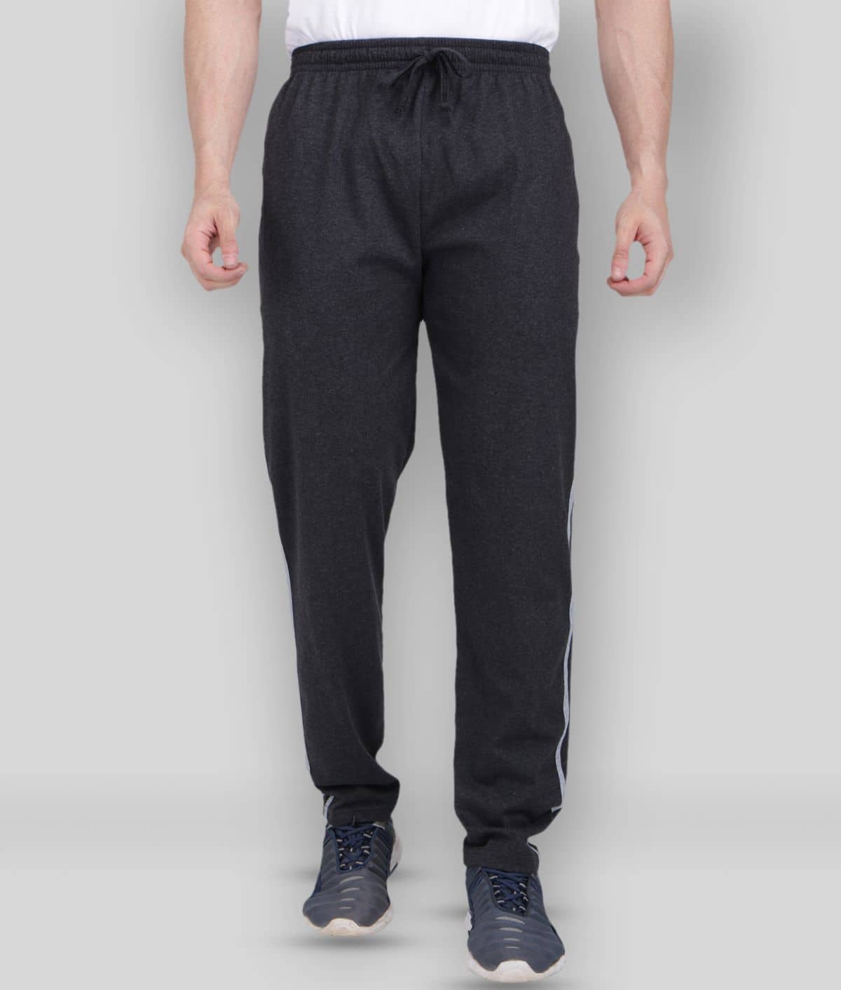 Neo Garments - Charcoal 100% Cotton Men's Trackpants ( Pack of 1 ) - Track Pants | Buy online on ZillyBuy