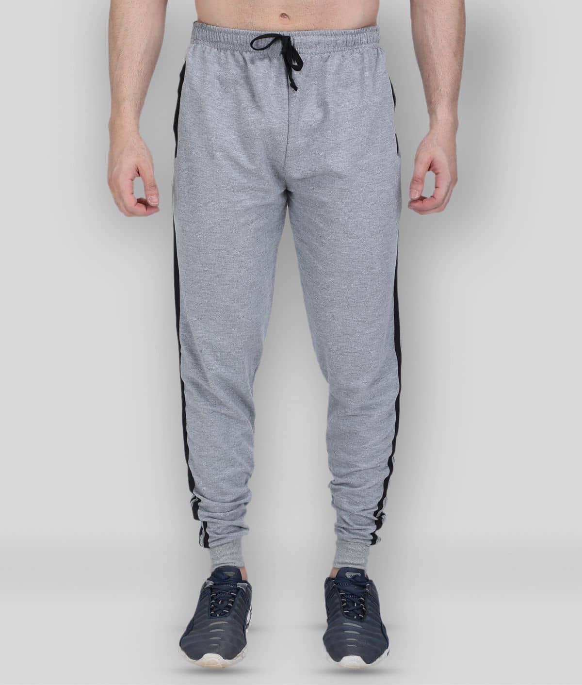 Neo Garments - Light Grey Cotton Blend Men's Trackpants ( Pack of 1 ) - Track Pants | Buy online on ZillyBuy