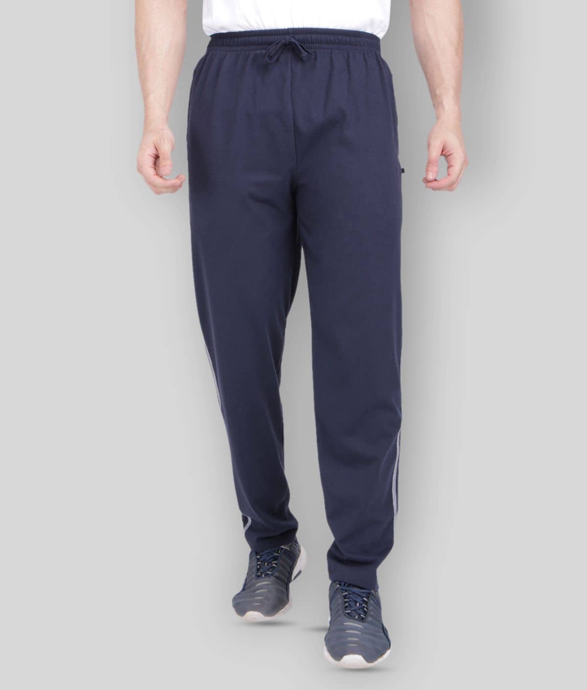 Neo Garments - Navy Blue 100% Cotton Men's Trackpants ( Pack of 1 ) - Track Pants | Buy online on ZillyBuy