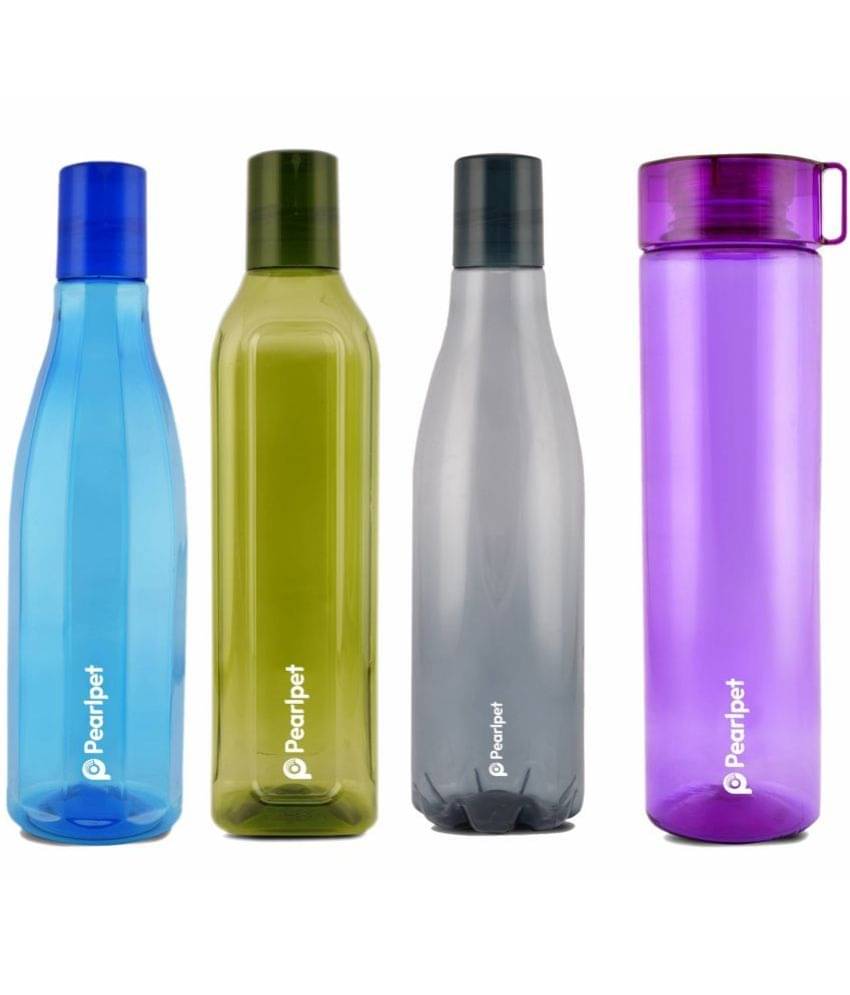     			PearlPet - Multicolour Water Bottle ( Pack of 4 )