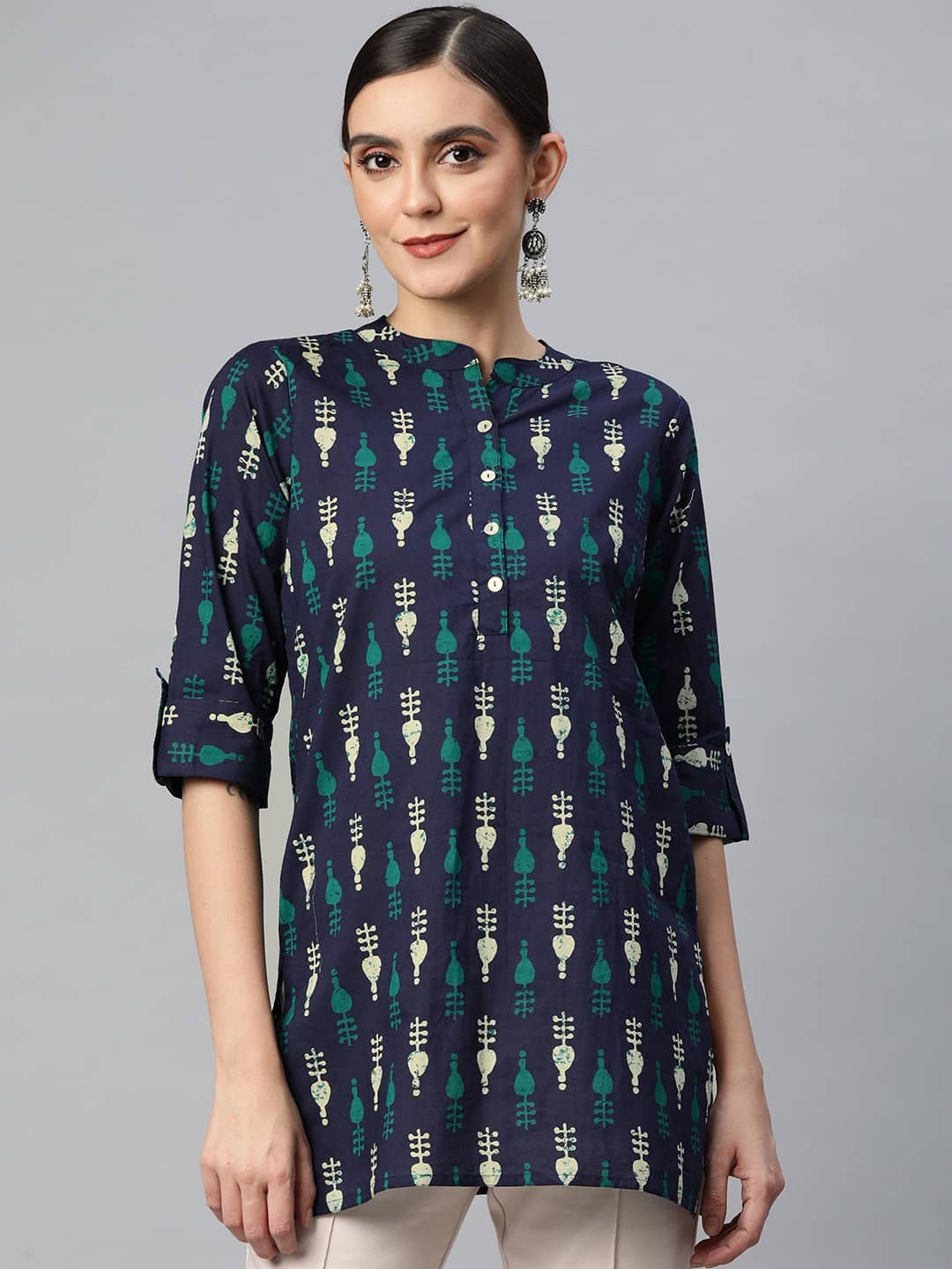 Cotton Short Kurti For Women (Pack of 1) - Kurtis, Tunics | Buy online on ZillyBuy
