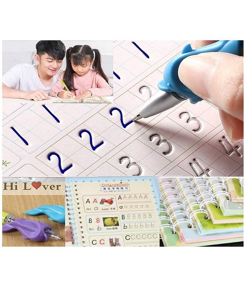 Sank Magic Practice Copybook - (1 Pen + 1 Grip + 4 BOOKS + 10 REFILL) - Stationery | Buy online on ZillyBuy