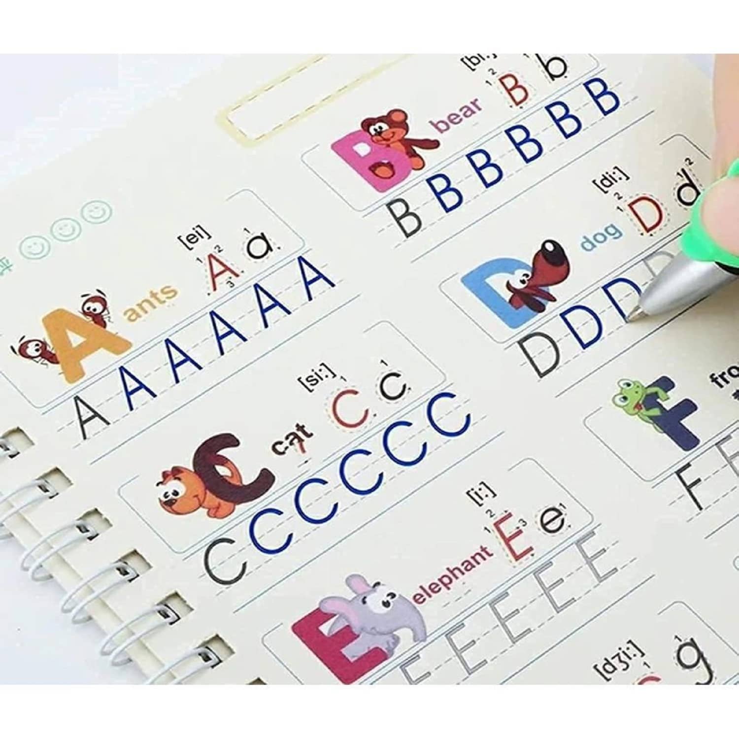 Sank Magic Practice Copybook, (4 Books + 1 Pen + 10 Refill)