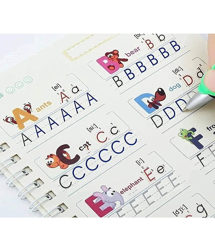 Sank Magic Practice Copybook, (4 Books + 1 Pen + 10 Refill) - Stationery | Buy online on ZillyBuy