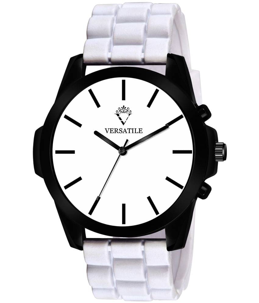     			Versatile - White Silicon Analog Men's Watch