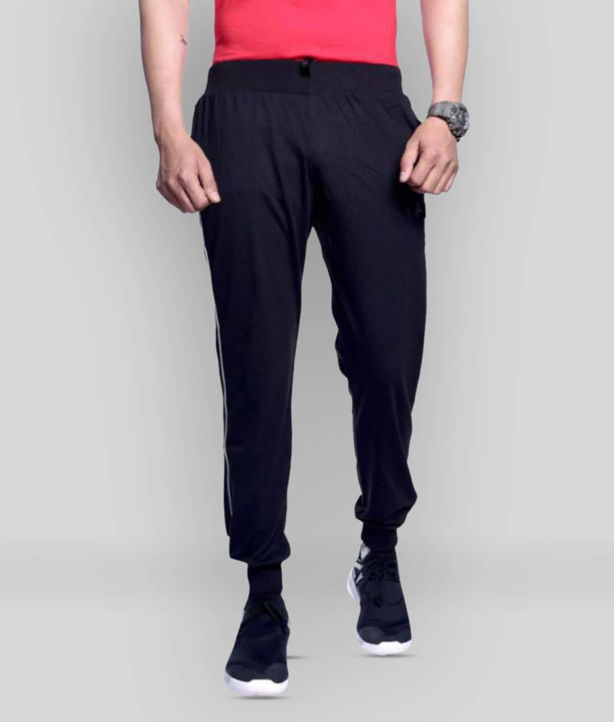 Zeffit - Black 100% Cotton Men's Trackpants ( Pack of 1 ) - Track Pants | Buy online on ZillyBuy