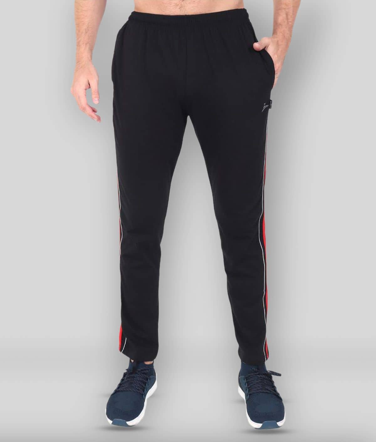 Zeffit - Black Cotton Blend Men's Trackpants ( Pack of 1 ) - Track Pants | Buy online on ZillyBuy