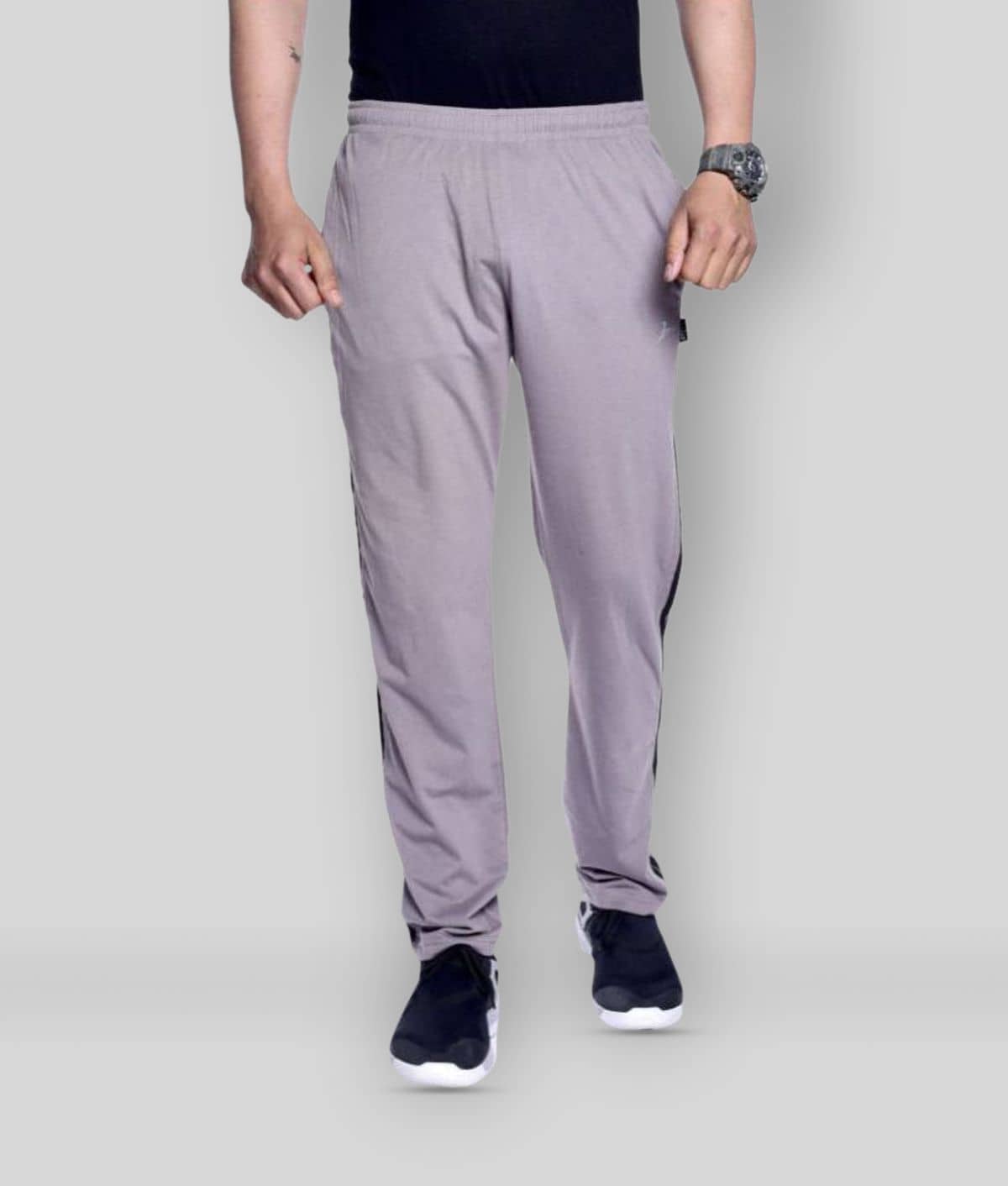 Zeffit - Grey Cotton Men's Trackpants ( Pack of 1 ) - Track Pants | Buy online on ZillyBuy