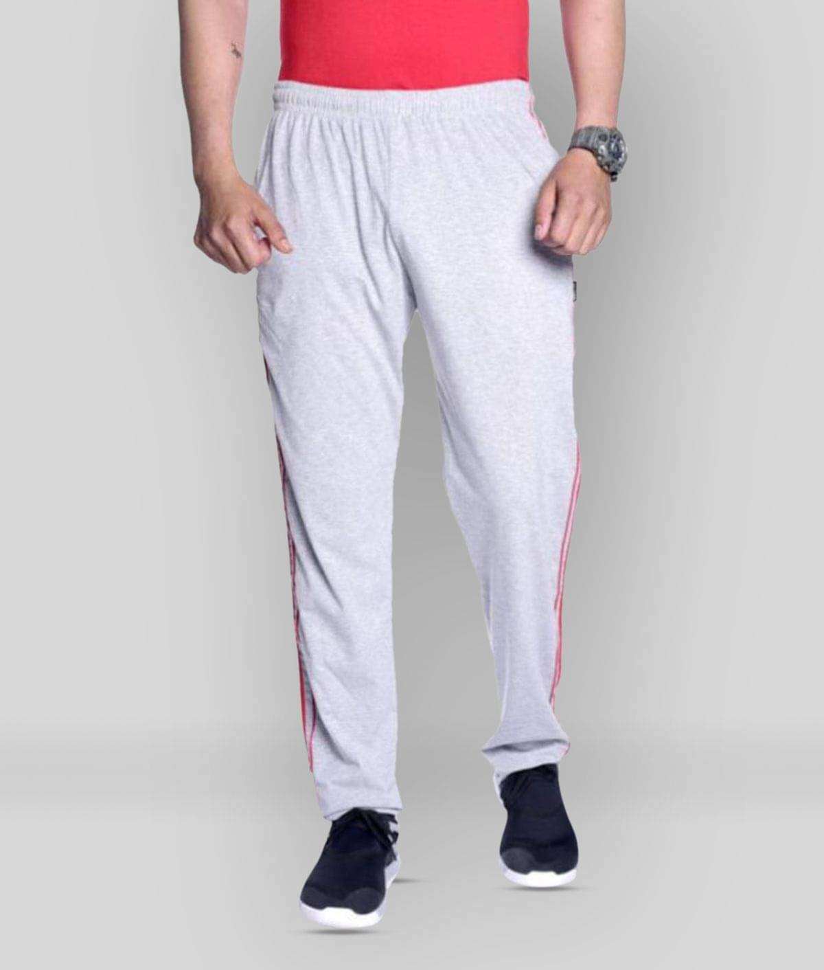     			Zeffit - Grey Melange Cotton Men's Trackpants ( Pack of 1 )