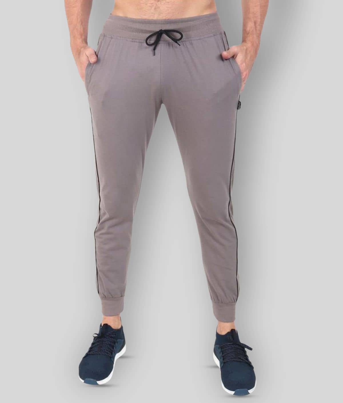 Zeffit - Silver Cotton Blend Men's Trackpants ( Pack of 1 ) - Track Pants | Buy online on ZillyBuy
