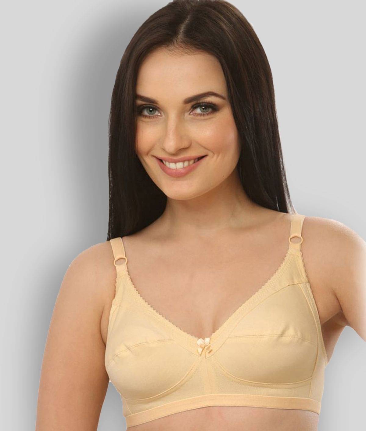 Clovia Cotton Non Padded Women's Everyday Bra ( Beige ) Clovia Cotton Non Padded Women's Everyday Bra ( Beige )