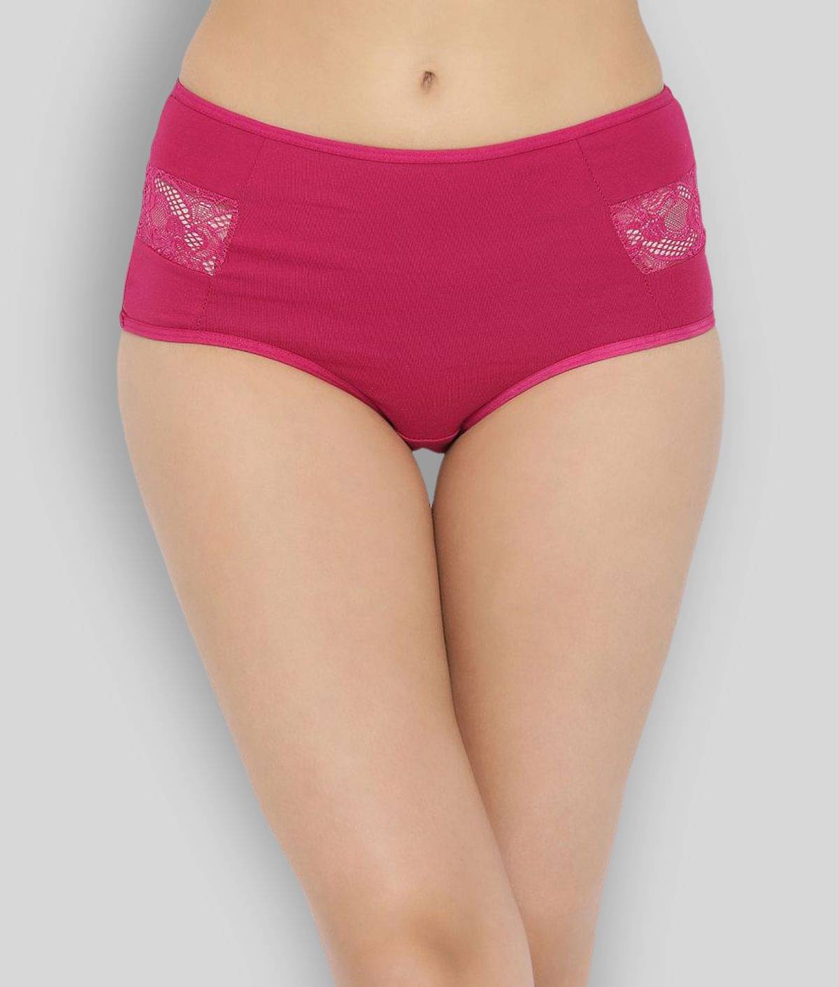     			Clovia Cotton Self Design Women's Hipsters ( Pink )